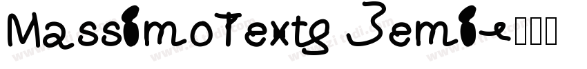 MassimoText Semi字体转换